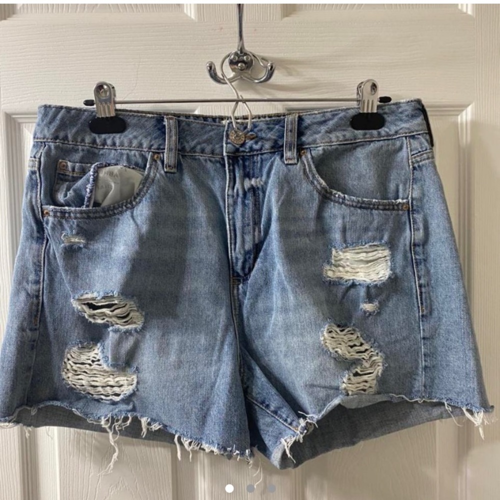 Ripped Jean Shorts